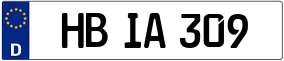 Trailer License Plate